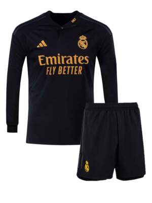 Real-Madrid-Third-Long-Sleeves-Jersey-With-Shorts-23-24-Season