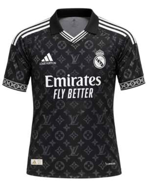 Real Madrid X Louis Vuitton Black Jersey 26-27 Season Player Version