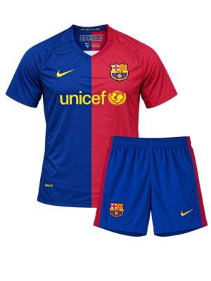 Barcelona-Home-Retro-Jersey-with-Shorts-2008–09-Season