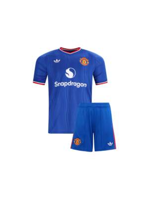 Kids-Manchester-United-Away-Jersey-And-Shorts-26-27-Season